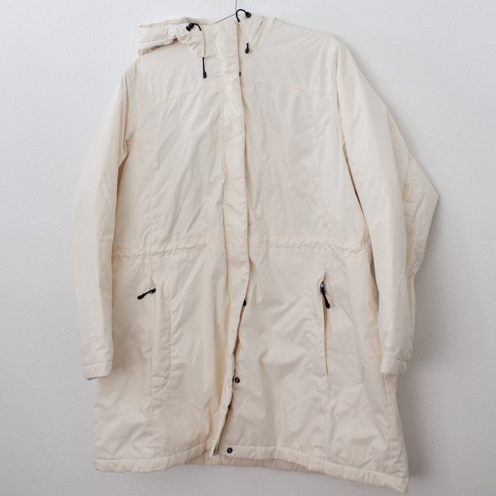 L.L. Bean Women's Warm Winter Jacket White Heavy Duty Coat Size 2X Regular